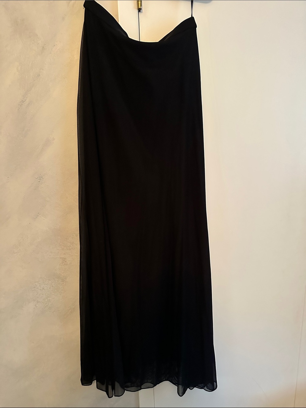 Women's Black Flowing Maxi Skirt